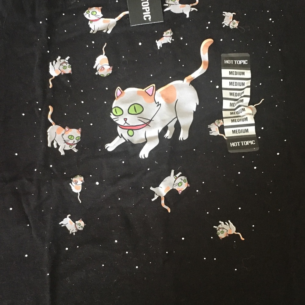 Hot topic Void Cat Rick & Morty tee M